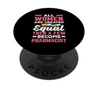 Todas Las Mujeres Igualdad Farmacéutico Técnico de Farmacia PopSockets PopGrip Adhesivo