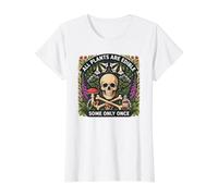Todas Las Plantas Son comestibles, Algunas Solo una Vez Jardinería Divertida Camiseta gráfica económica, Mujer, Blanco, XL