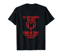 Todas mis Obras favoritas terminan en ti Humor de fútbol Camiseta