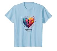 Todavía a Pesar de los descansos: Colorido crayón estallido para soñadores Camiseta, Niños, Azul Bebé, 8 años