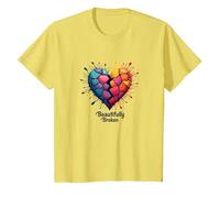 Todavía a Pesar de los descansos: Colorido crayón estallido para soñadores Camiseta, Niños, Limón, 8 años