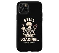 Todavía Cargando Cansado Groggy Esqueleto Café Divertido Diseño Meme Carcasa para iPhone 11 Pro