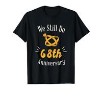 Todavía celebramos el 68 Aniversario de Bodas: Nos casamos Hace 68 años Camiseta gráfica económica, Hombre, Negro, M