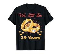 Todavía celebramos el aniversario de 29 años de anillos de boda Camiseta