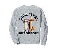 Todavía Feral Recién Perdonado Cristiano Nuevo Creyente Mapache Sudadera
