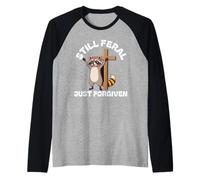 Todavía Feral Recién Perdonado Mapache Cristiano Fe Jesús Camiseta Manga Raglan