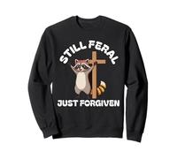 Todavía Feral Recién Perdonado Mapache Cristiano Fe Jesús Sudadera