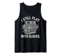 Todavía Juego con Carreras de Bloques. Mantenimiento Hombre Presenta Camiseta sin Mangas