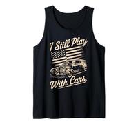 Todavía juego con coches, Vintage Patriotic Rat Rod Hot Rod Camiseta sin Mangas