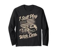 Todavía juego con coches, Vintage Patriotic Rat Rod Hot Rod Manga Larga