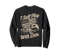 Todavía juego con coches, Vintage Patriotic Rat Rod Hot Rod Sudadera