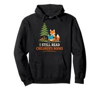 Todavía Leo Libros Infantiles Lindo Zorro Leyendo Amante Sudadera con Capucha