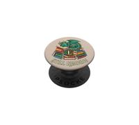 Todavía Leyendo Dragón Fantasía Durmiente en Libro Bibliófilo PopSockets PopGrip Adhesivo