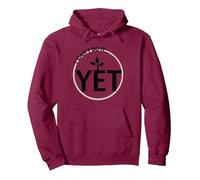 Todavía No Puedo Hacerlo Poder de Crecimiento Mentalidad Motivacional Sudadera con Capucha, Unisex para Adultos, Granate, S