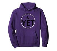 Todavía No Puedo Hacerlo Poder de Crecimiento Mentalidad Motivacional Sudadera con Capucha, Unisex para Adultos, Morado, S