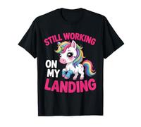 Todavía Trabajando en mi Aterrizaje Lesión en el Brazo Roto Lindo Unicornio Camiseta