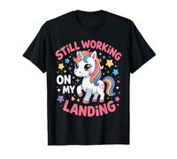 Todavía Trabajando en mi Aterrizaje Lesión en el Brazo Roto Lindo Unicornio Camiseta