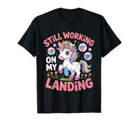 Todavía Trabajando en mi Aterrizaje Lesión en el Brazo Roto Lindo Unicornio Camiseta