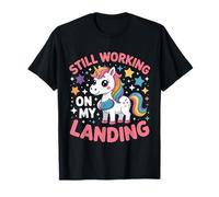 Todavía Trabajando en mi Aterrizaje Lindo Unicornio lesión en el Brazo Roto Camiseta