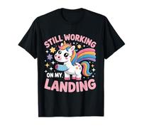 Todavía Trabajando en mi lesión de Aterrizaje Brazo Roto Lindo Unicornio Camiseta