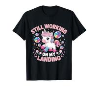 Todavía Trabajando en mi lesión de Aterrizaje Lindo Unicornio Brazo Roto Camiseta