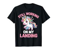 Todavía Trabajando en mi lesión de Aterrizaje Lindo Unicornio Brazo Roto Camiseta