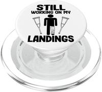 Todavía Trabajando En Mis Aterrizajes Divertido Obtener Bien Roto Pierna PopSockets PopGrip para MagSafe