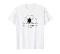 Todavía vacío Resurrección de Jesús Mínima Tumba vacía Lucas 24:6 Camiseta