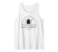 Todavía vacío Resurrección de Jesús Mínima Tumba vacía Lucas 24:6 Camiseta sin Mangas