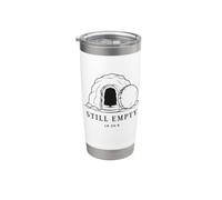 Todavía vacío Resurrección de Jesús Mínima Tumba vacía Lucas 24:6 Vaso térmico de acero inoxidable de doble pared