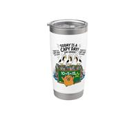 Today A Capy Day Funny Capybara Pun Seagull Escuela de segundo grado Vaso térmico de acero inoxidable de doble pared