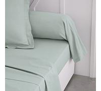 TODAY Essential - Funda de Almohada 45 x 185 cm, 100% algodón, Color Liso, Celadon