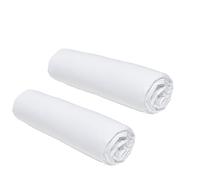 TODAY Essential - Juego de 2 sábanas de 160 x 200 cm, 2 Personas, 100% algodón, Tiza