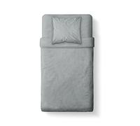 TODAY Funda nórdica de 140 x 200 cm, 100% algodón, Plateado, 140 x 200