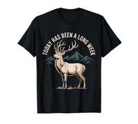 Today Has Been A Long Week Sarcástico agotado Cansado |- Camiseta