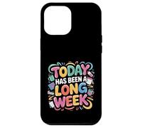 Today Has Been A Long Week Sarcástico agotado Cansado - Carcasa para iPhone 12 Pro MAX