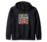 Today Has Been A Long Week Sarcástico agotado Cansado - Sudadera con Capucha