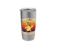 Today I Am Too Cool Funny Duck Retro Vintage Gafas de sol Vaso térmico de acero inoxidable de doble pared
