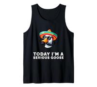 Today I’m A Serious Goose Funny Meme Bird Humor Sarcasm Camiseta sin Mangas