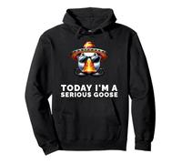 Today I’m A Serious Goose Funny Meme Bird Humor Sarcasm Sudadera con Capucha