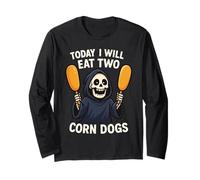 Today I Will Eat Two Corn Dogs Funny Meme Saying Joke Manga Larga