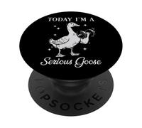 Today I'm A Serious Goose Levantamiento Pesas Gimnasio Fitness PopSockets PopGrip Adhesivo