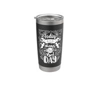 Today Is Always The Best Day Love Quote Motivación Vaso térmico de acero inoxidable de doble pared