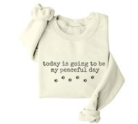 Today Is Going To Be My Peaceful Day - Sudadera divertida unisex para amantes de los animales con pata de perro, Khika, L