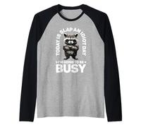 Today Is Slap An Idiot Day I'm Going To Be Busy - Camiseta Manga Raglan