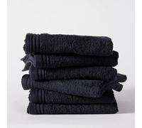 TODAY - Juego de 6 Toallas de baño (65/130 algodón), Color Negro