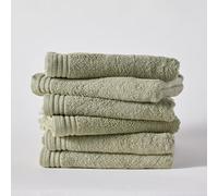 TODAY - Juego de 6 Toallas de baño (65/130 algodón), Color Verde