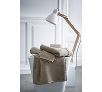 TODAY Toalla de baño Lienzo (imprimido, algodón, Beige, 50 x 90 cm