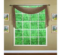 Today's Curtain Emelia - Bufanda de Gasa Original de 144 Pulgadas, Gris Pardo, 45 Pulgadas de Ancho x 144 Pulgadas de Largo