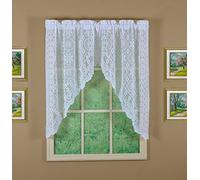 Today's Curtain Hopewell - Guirnalda de Encaje, 96,5 cm, Blanco, 58 Pulgadas de Ancho x 38 Pulgadas de Largo